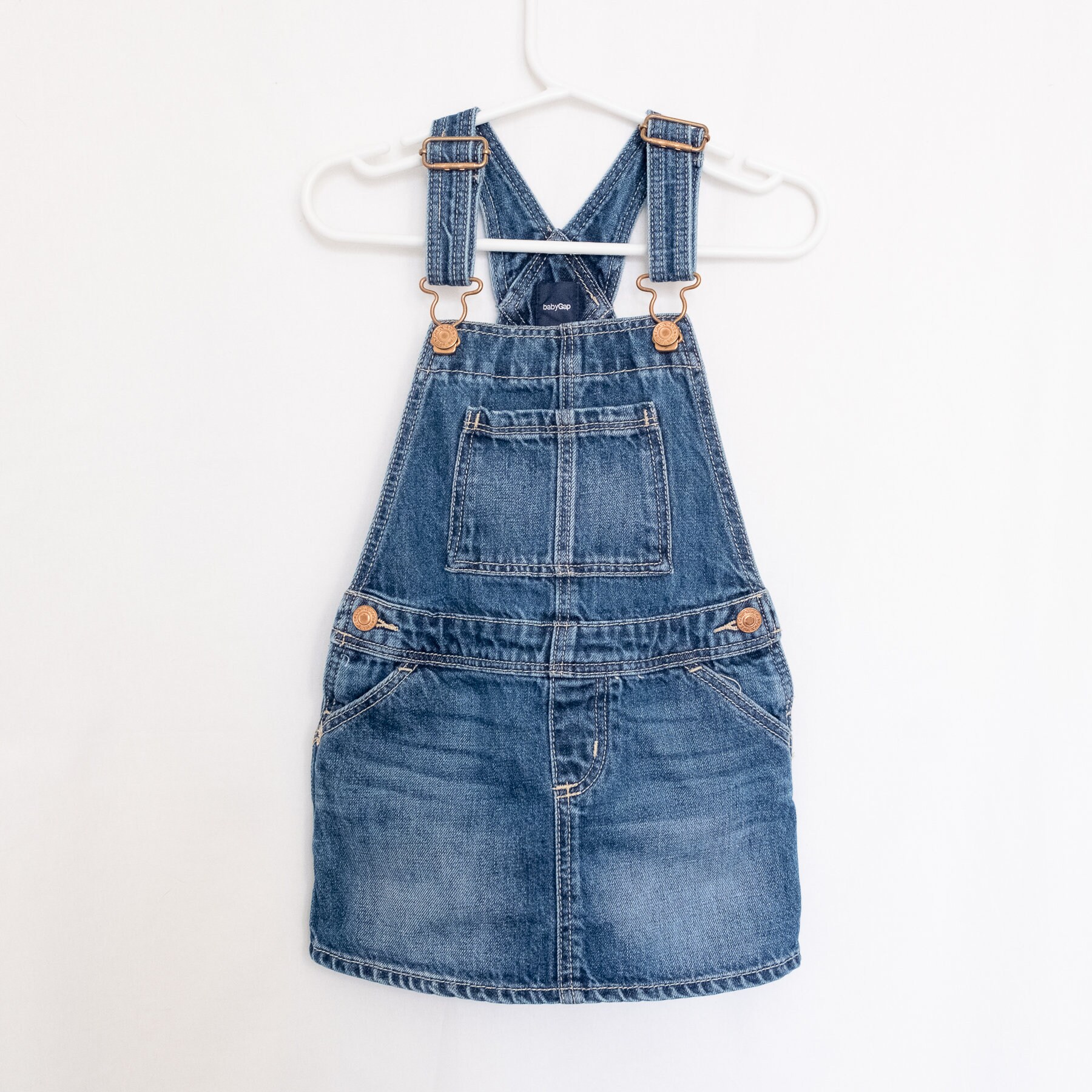baby girl jean overall dress
