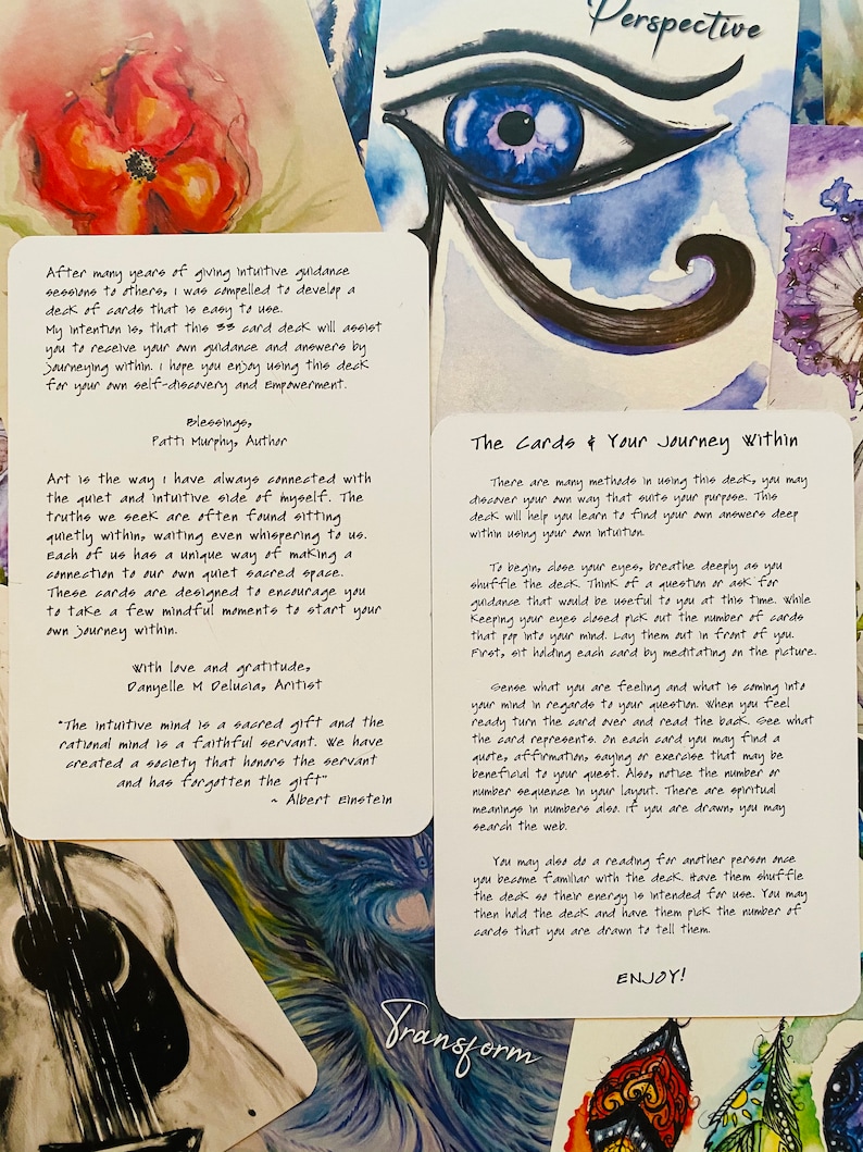 Key Notes Orakel Deck - Intuition, Affirmationen, Selbstfindung Kunstkarten Bild 5