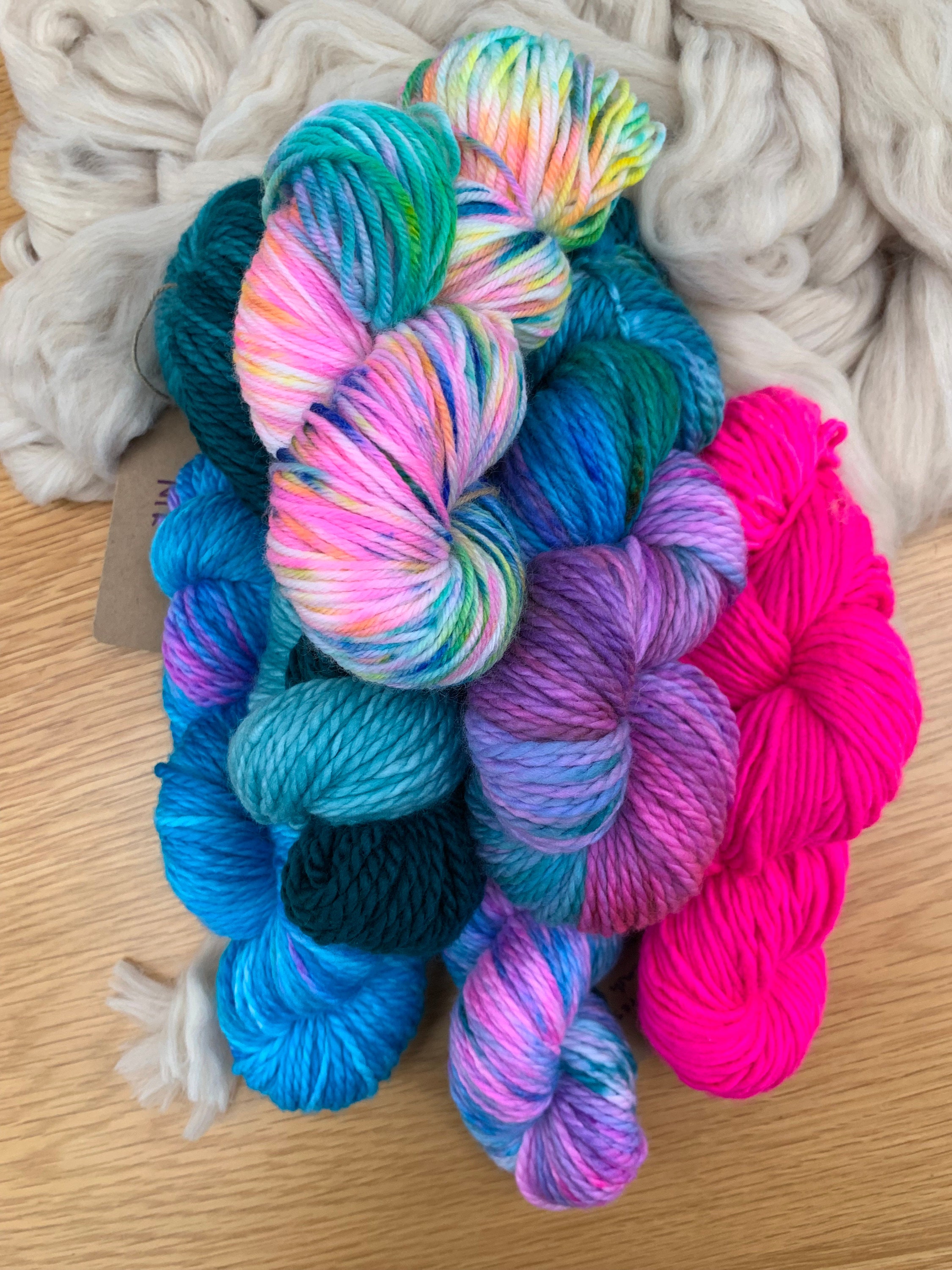 HandDyed Superwash Soft 100 Merino Wool Yarn / Chunky Weight Etsy