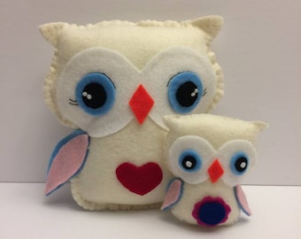 Animals, hand sewn felt decoration