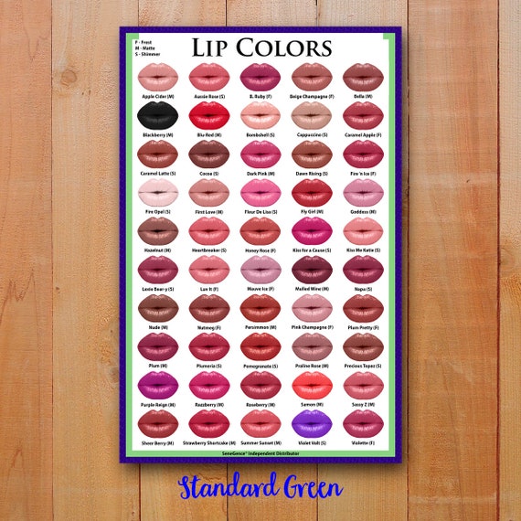 Lipsense Eyeshadow Color Chart