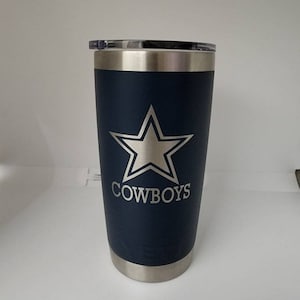 Dallas Cowboys gray to blue fade 30oz Yeti cup Lonestar Concepts