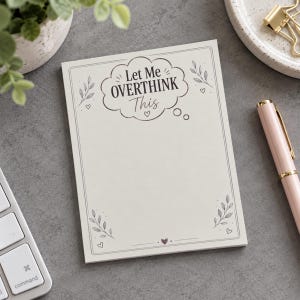 Overthinking Department Small Notepad
