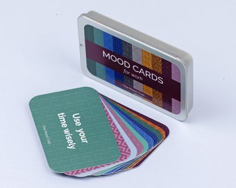 Mood Cards for work: activities for positive mindset in the office, wellbeing, motivation for work/corporate gift/staff appreciation