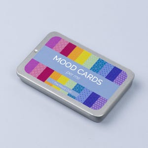 Cartes d'humeur - carte positive in Italiano di affermazione, creatività, crescita personale, benessere e mindfulness. Regalo anti-stress et ansia