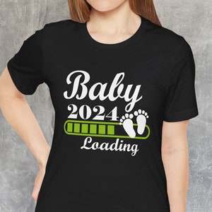 Annuncio di gravidanza Coppia T-shirt 2025, Caricamento bambino, Regalo per mamma, T-shirt per papà, Baby Shower, Camicie per gravidanza, Camicia in attesa