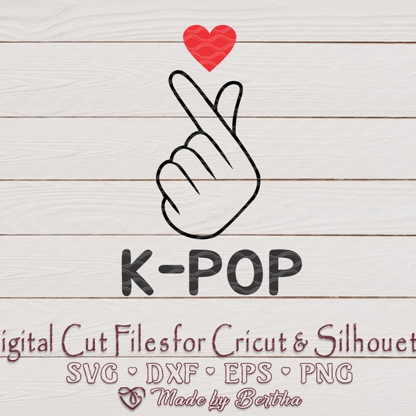 Love K-pop, Korean Finger Heart, Korean pop lovers for finger heart symbol of Love