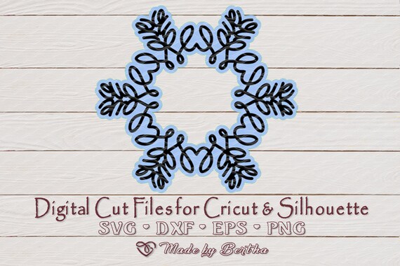 Snowflake Svg Full Of Love Inspirational Digital Svg File Etsy