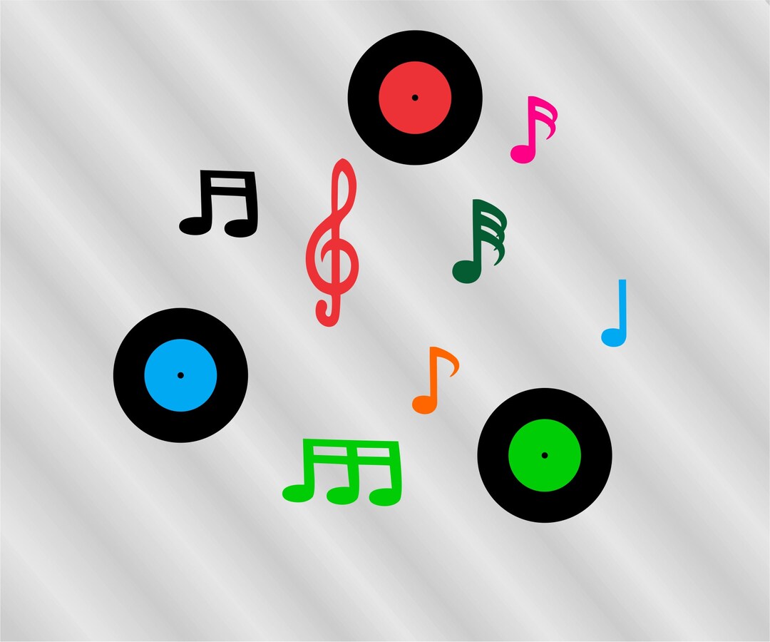 Musical Notes Clipart, Musical Notes Vector, CD Vector, Digital Cutting  Graphic Design AI Jpg PNG, Musical Notes Clip Art, Commercial Use - Etsy, image size:1080x900