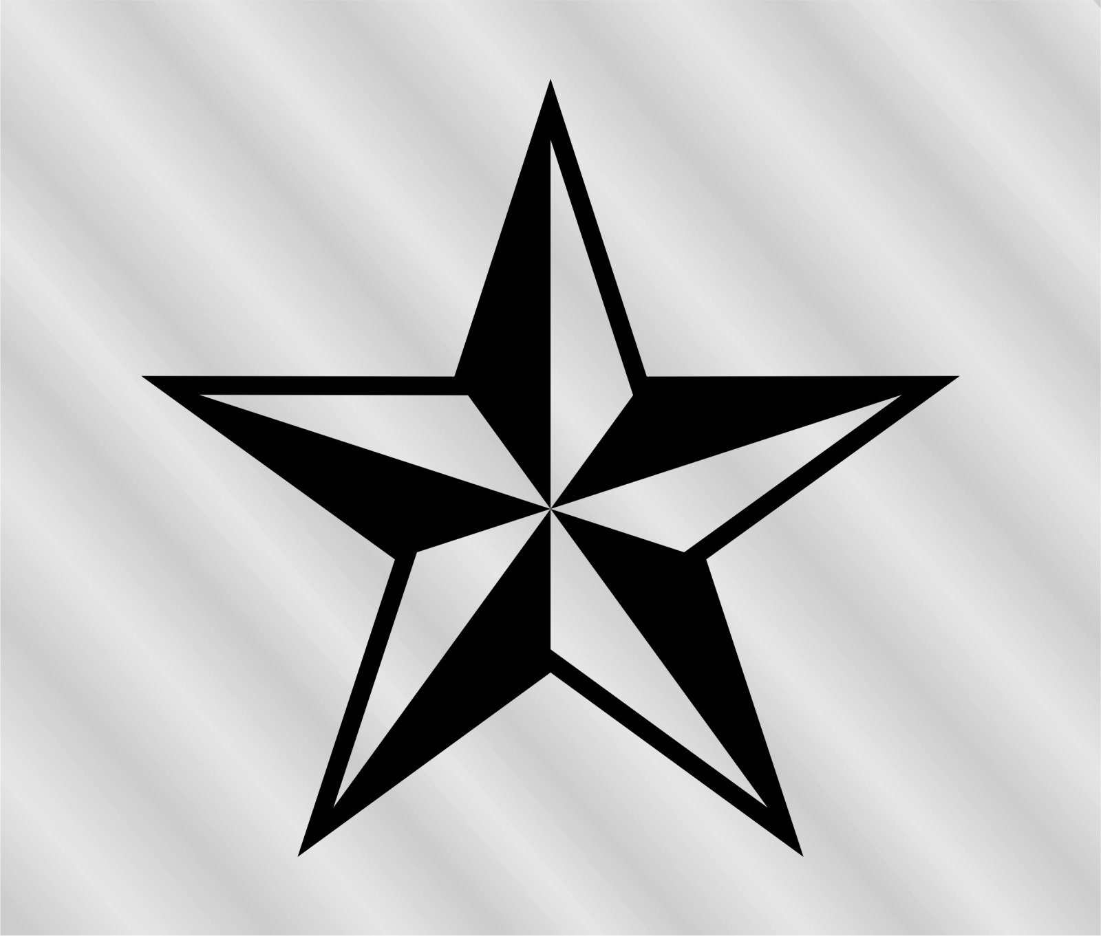 Nautical Star Clipart, Nautical Star Vector, Digital Cutting File