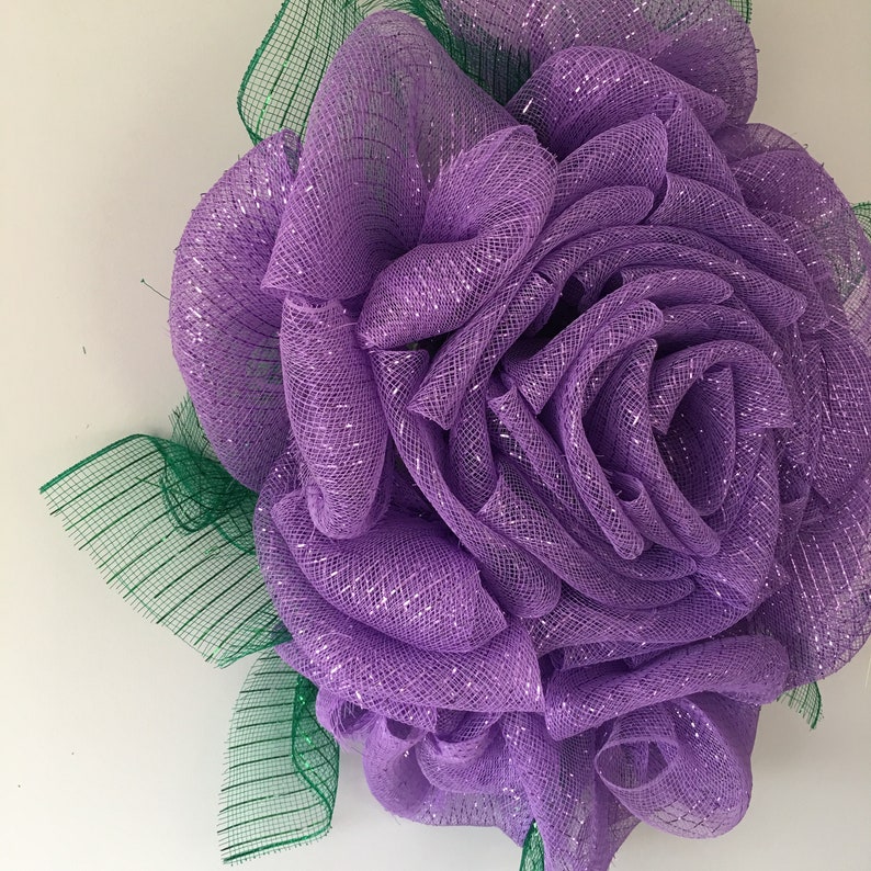 Purple rose wreath