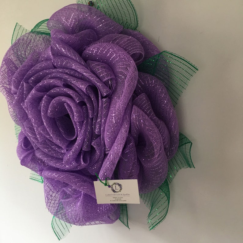 Purple rose wreath