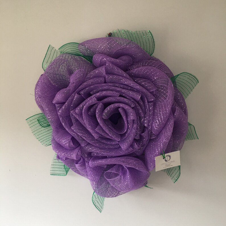 Purple rose wreath