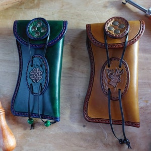Glasses pouches available in a range of different colours and stamps