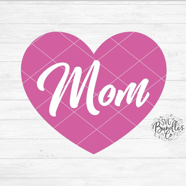 Mom Heart Tattoo Svg - Etsy