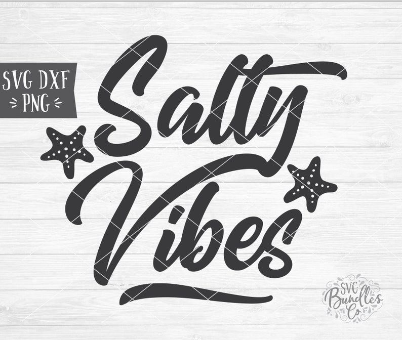 Instant SVG/DXF/PNG Salty Vibes svg, hawaii svg, summer svg, summer quote, ...