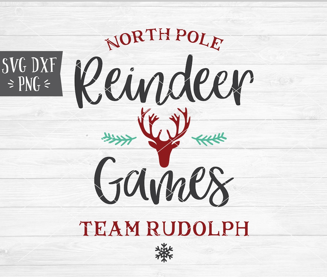Instant SVG/DXF/PNG Reindeer Games Sign Svg, Christmas Svg, Christmas