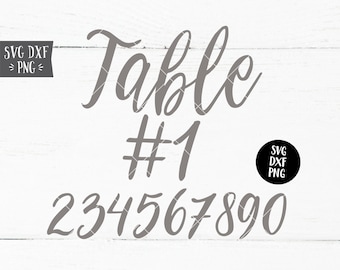 Instant SVG/DXF/PNG Wedding Table Numbers svg, wedding svg, wedding sign diy svg, vinyl, wedding decor svg, cut file, rustic wedding diy