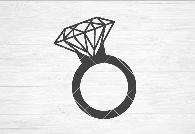 Download Instant SVG/DXF/PNG Engagement Diamond Ring wedding svg | Etsy