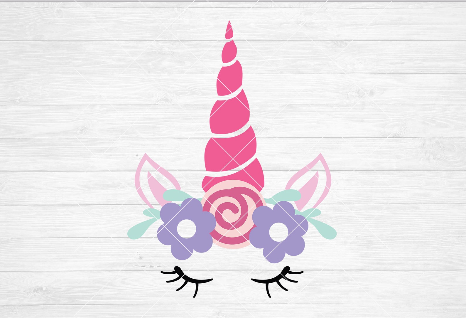 Instant SVG/DXF/PNG Unicorns Flower Crown Face Unicorn Svg - Etsy