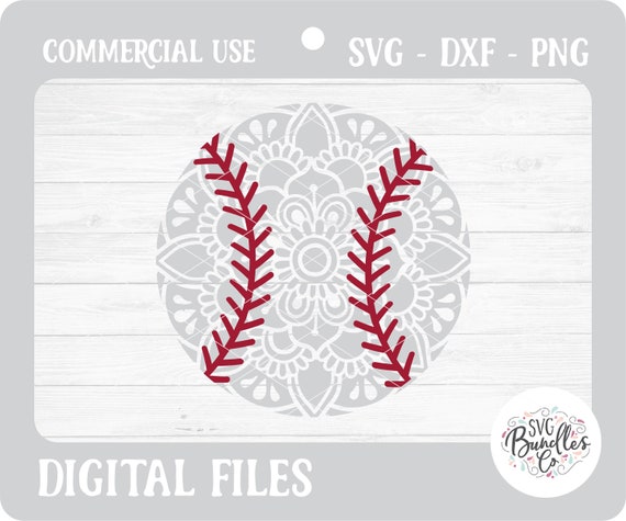 Download Instant Svg Dxf Png Layered Doily Baseball Svg Mandala Etsy
