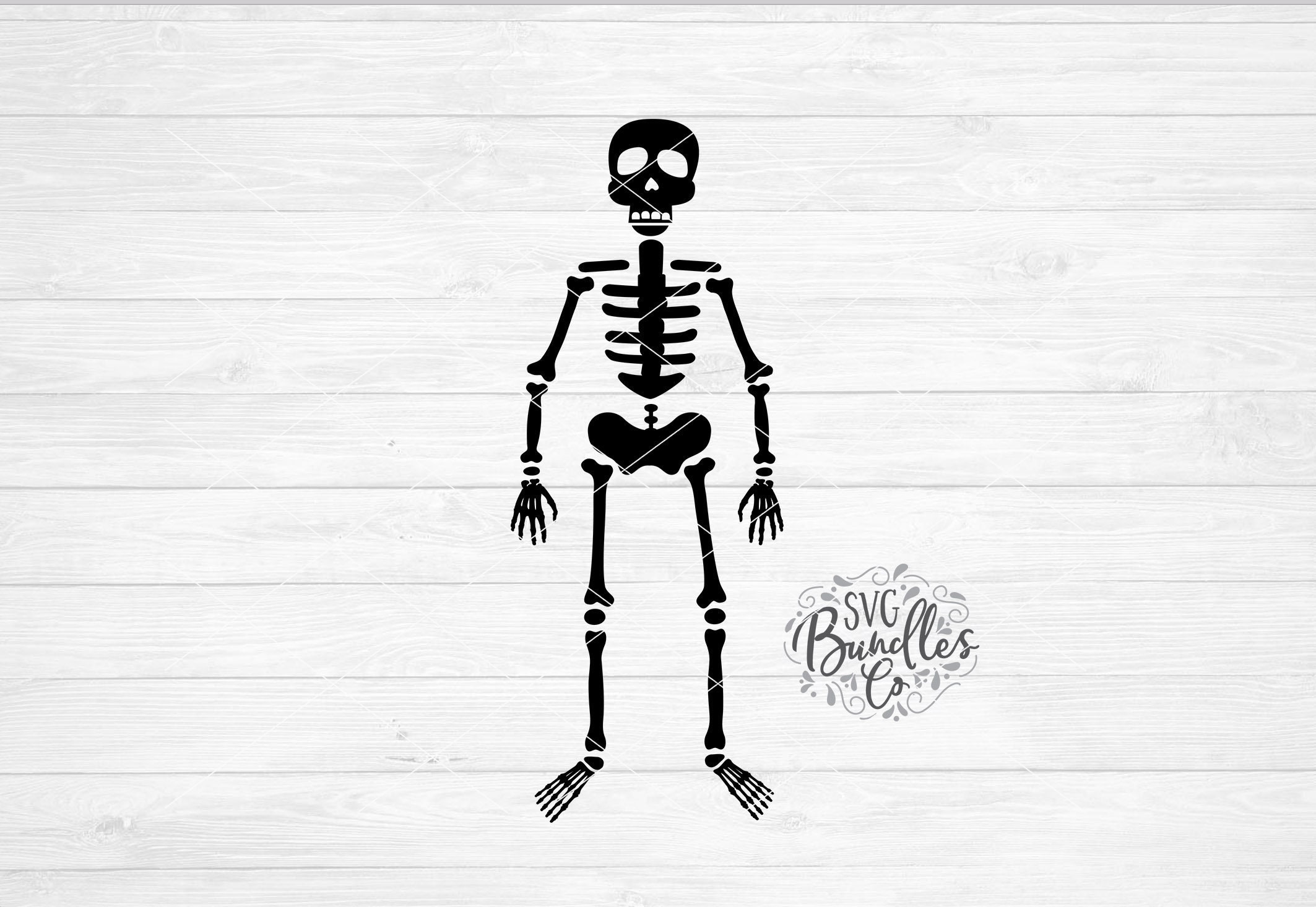 Download Instant SVG/DXF/PNG Simple Skeleton svg halloween svg | Etsy