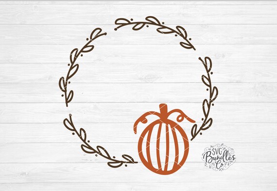 Download Instant Svg Dxf Png Pumpkin Autumn Frame Svg Autumn Svg Fall Etsy
