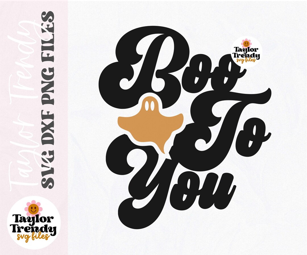 Instant SVG/DXF/PNG Boo to You Svg Halloween Svg Retro - Etsy
