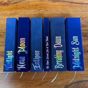 The Twilight Saga - Custom Rebound Books | Special Edition Velvet Hardcovers | Bookish Gift