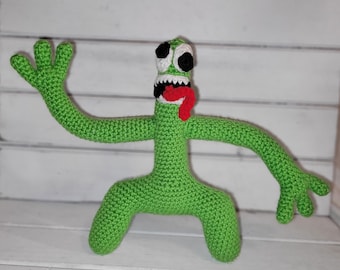 Crochet GREEN Rainbow Pal, Amigurumi, PDF Pattern Only, video game character