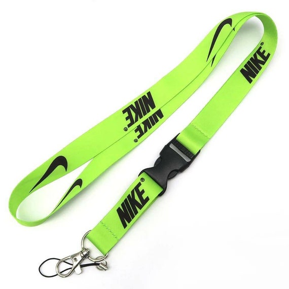 Nike Lanyard Lime Green Keychain ID Badge Quick Release | Etsy