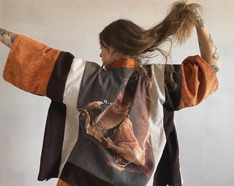 Linen Kimono & Short Matching Set