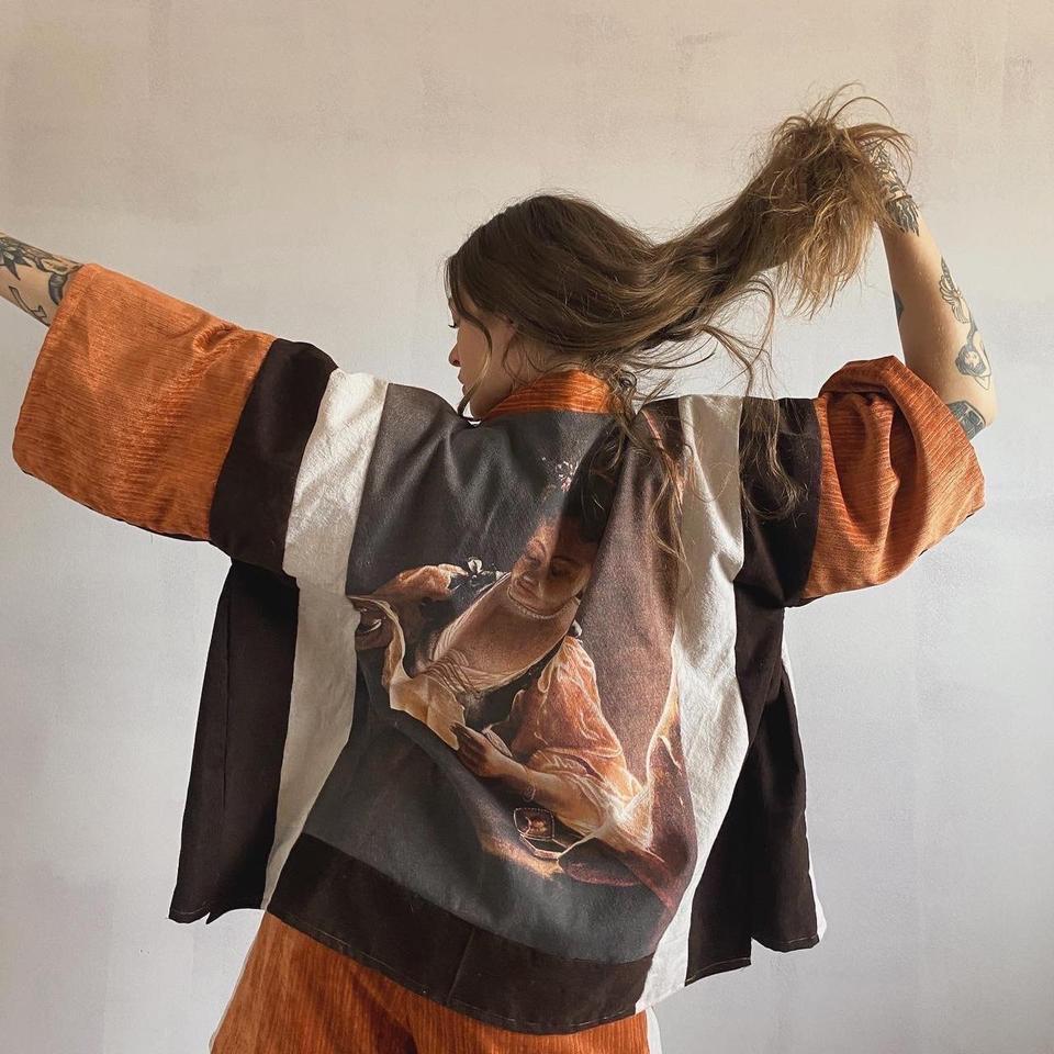 Linen Kimono & Short Matching Set