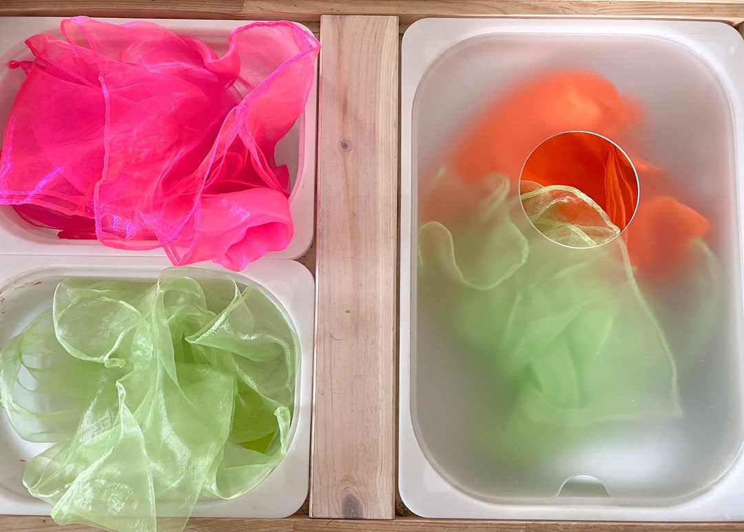 Acrylic Flisat Sensory Bin Trofast Clear & Frosted Light Board Table