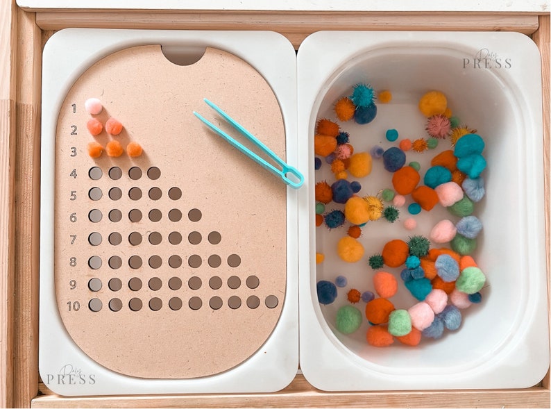 Wooden Flisat Sensory Bin Trofast Insert Montessori Counting Etsy