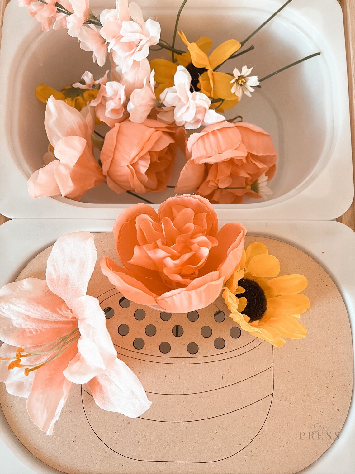 Wooden Ikea Flisat Sensory Bin Flower Pot Insert Cover Etsy