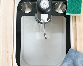 Acrylic flisat sensory bin trofast sink and water insert board- Montessori