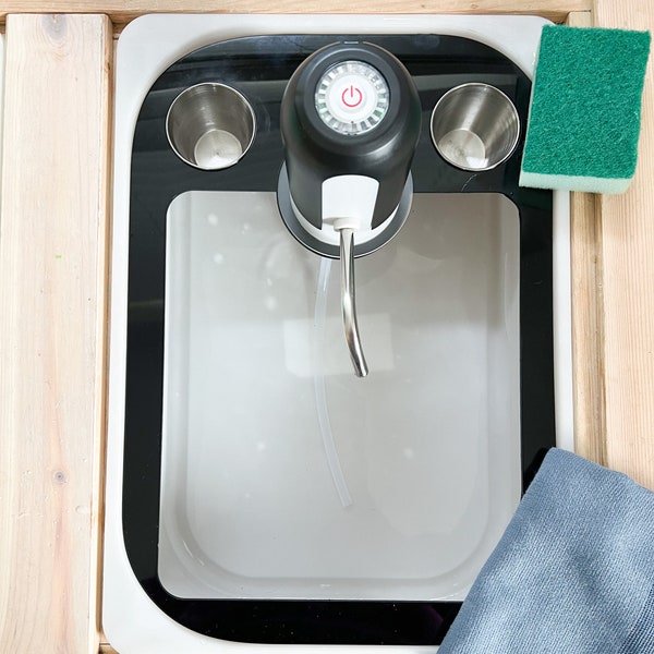 Acrylic flisat sensory bin trofast sink and water insert board- Montessori