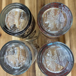 Juego de vasos de cristal de Disney Pesadilla antes de Navidad, Jack y Sally, juego de 4 vasos de Halloween imagen 7