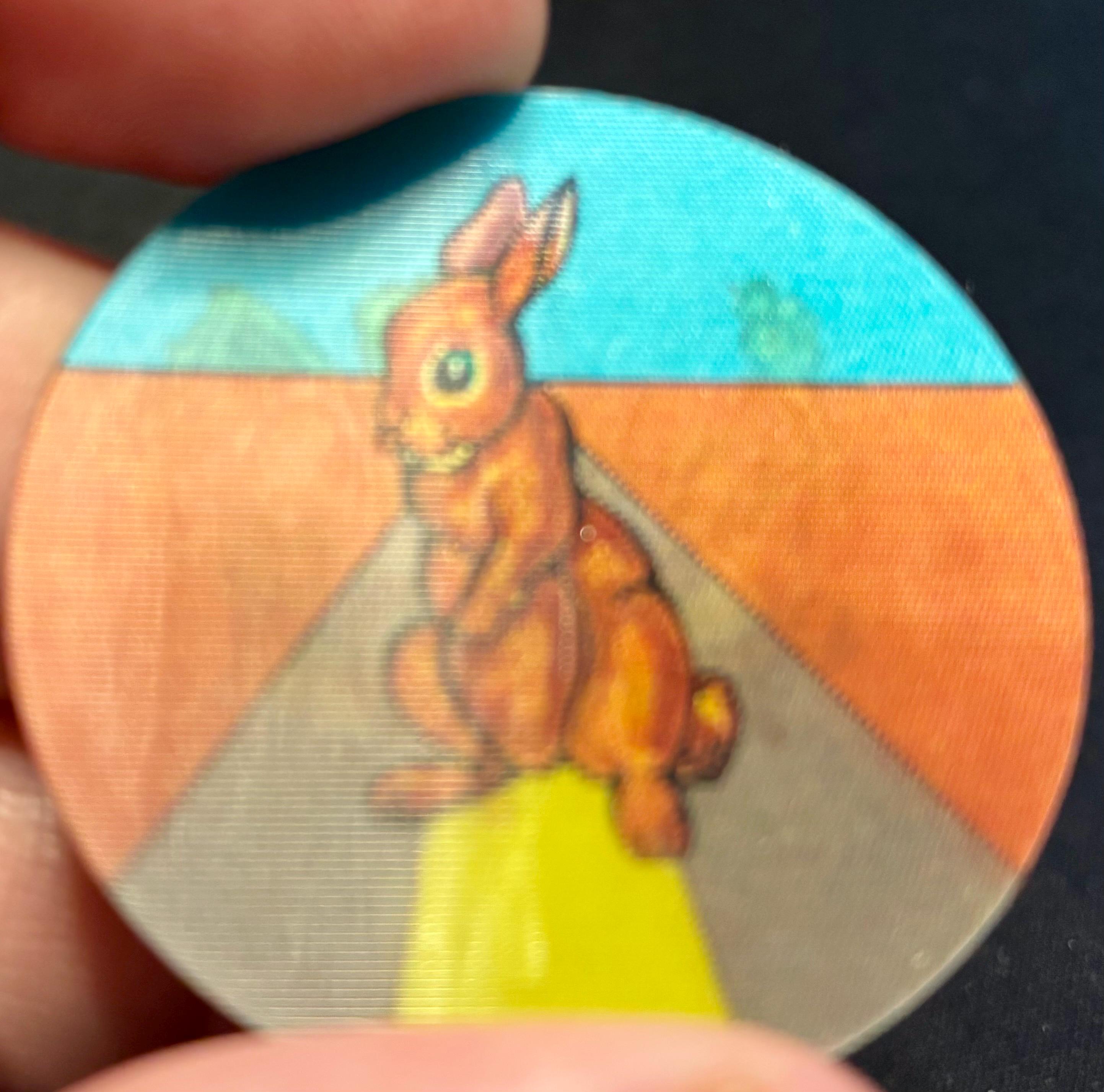 Vintage 90s Lenticular Flip Pogs Milk Caps Gross Out Weird Art 3D ...