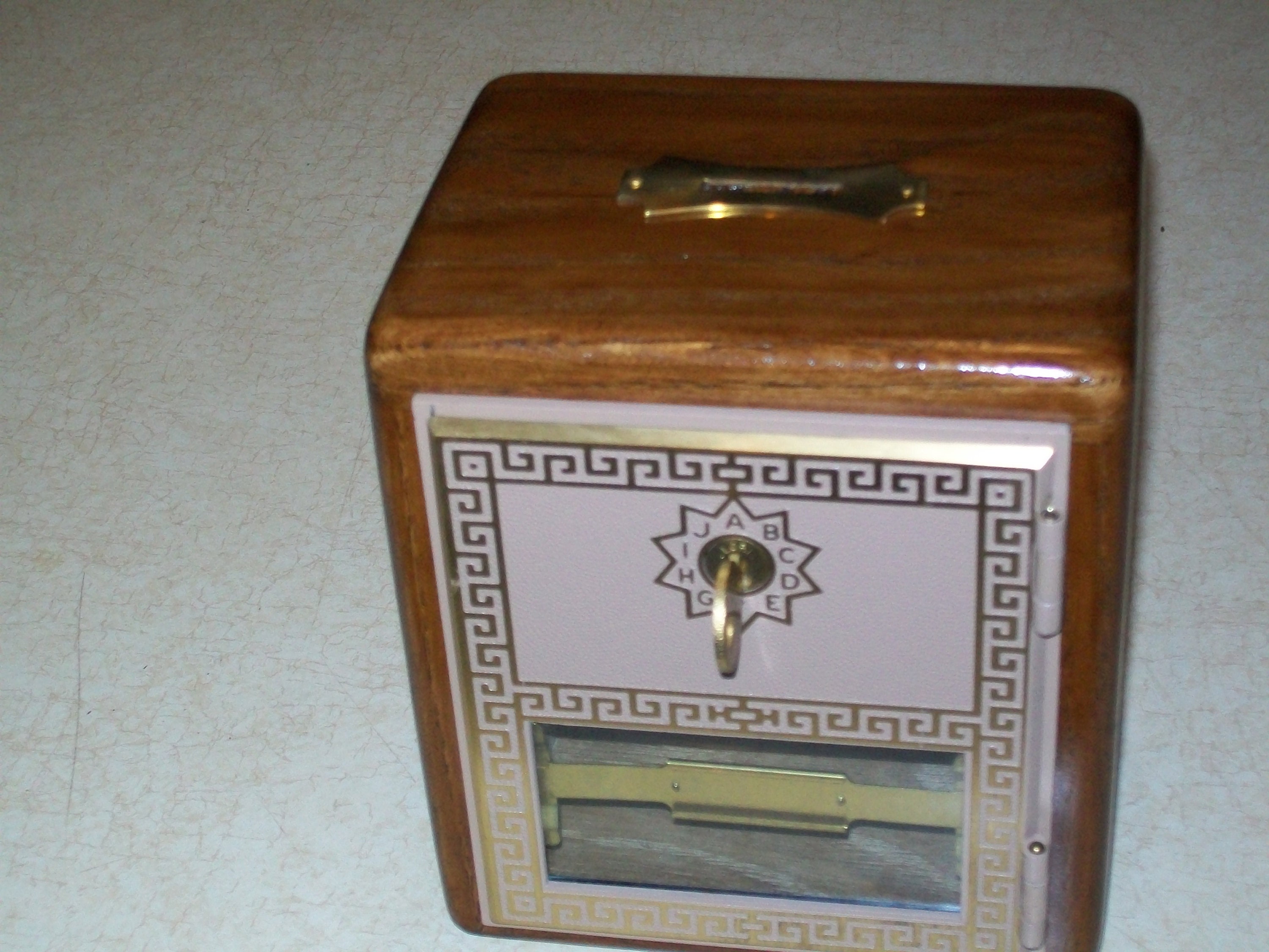 New White Oak Post Office Box Door Coin Bank - Etsy