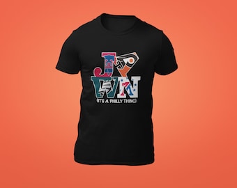 Philadelphia Teams Shirt | Eagles, Phillies, Sixers, Flyers | Philly Sports Fan Gear | Unisex Gift