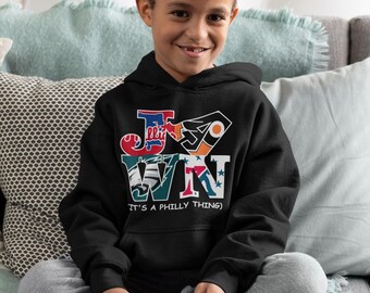 Philadelphia Teams Fleece Youth Hoodie: Philly Sports Fan Gift