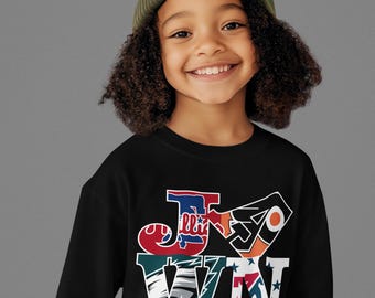 Philadelphia Sports Youth Sweatshirt – Eagles, Phillies, Flyers, Sixers | Cozy Philly Kids Hoodie Crewneck
