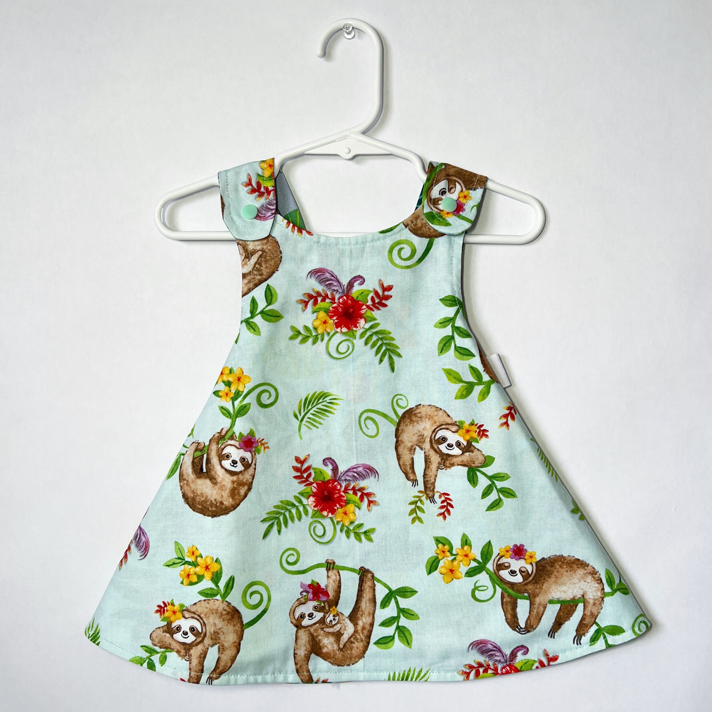 sloth christmas dress BODYSUIT TWIRLIE DRESS