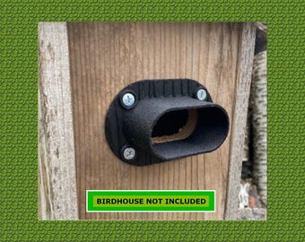 NEW DESIGN - Oval Predator Guard Tree Swallow  1-1/8" x 2-1/4"