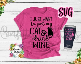 Download Funny Cat Wine Svg Etsy Yellowimages Mockups