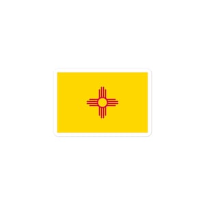 New Mexico Zia State Flag Sticker