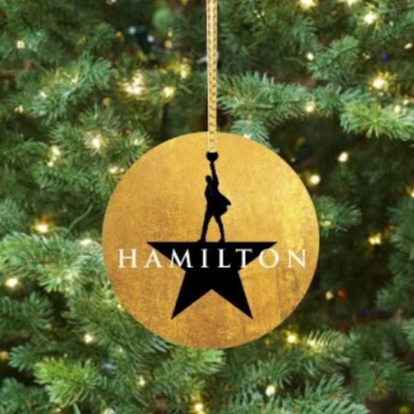 Hamilton - Broadway Ceramic Christmas Ornament