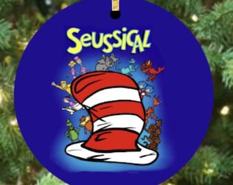 Seussical - Broadway Ceramic Christmas Ornament